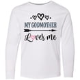 thumbnail image 3 of Inktastic My Godmother Loves Me Godchild Long Sleeve Youth T-Shirt, 3 of 5