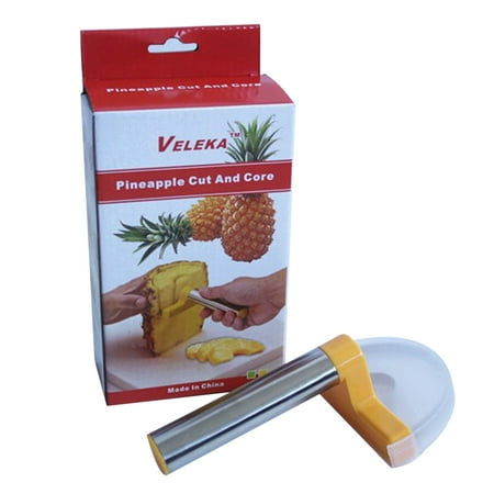 

VISgogo Household Pineapple Peeler Cutter Multi-Functional Stainless Steel Kitchen Fruit Pineapple Corer and Slicer Tool