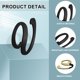 thumbnail image 3 of Uxcell Calcomanías de Pared de Letras 3D, 8" Autoadhesivas para Decoración del Hogar (Negro, Letra V), 3 of 7