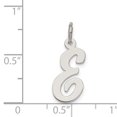 thumbnail image 4 of 925 Sterling Silver Dainty Letter E Initiale Nom Monogramme Collier Pendentif Pendentif, 4 of 8