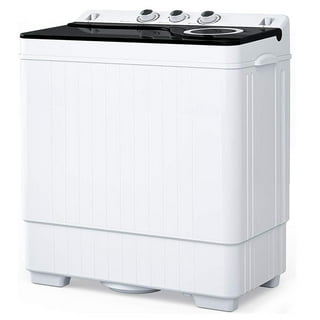 BLACK+DECKER Small Portable Washer 0.9 cu. ft., 5 Cycles, Transparent Lid &  LED Display