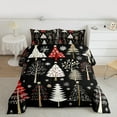 thumbnail image 2 of Manfei Rustic Christmas Tree Bedding Comforter Set, Christmas Snowflake Twin Comforter Sets, Western Winter Festival Reversible Bedding Set, Luxury Bedroom Decor, 2 Pieces, 2 of 8