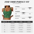thumbnail image 4 of Bixox Women's Soccer Pattern Fitness Navel Tank Top U-Back Yoga Tank Top Sweatshirt Sports Bra, 4 of 5