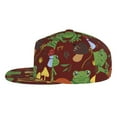 thumbnail image 3 of Balery Baseball Cap Flat Bill Hats for Men Adjustable Size for Running Workouts and Outdoor Activities All Seasons Dad Hat(Frogs and Mushrooms ), 3 of 9
