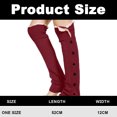 thumbnail image 2 of Leg Warmers Kawaii Leg Warmers Y2K Harajuku Leg Warmers for Girls Women Gyaru Cute Leg Warmers Goth Lolita Accessories,Red, 2 of 5