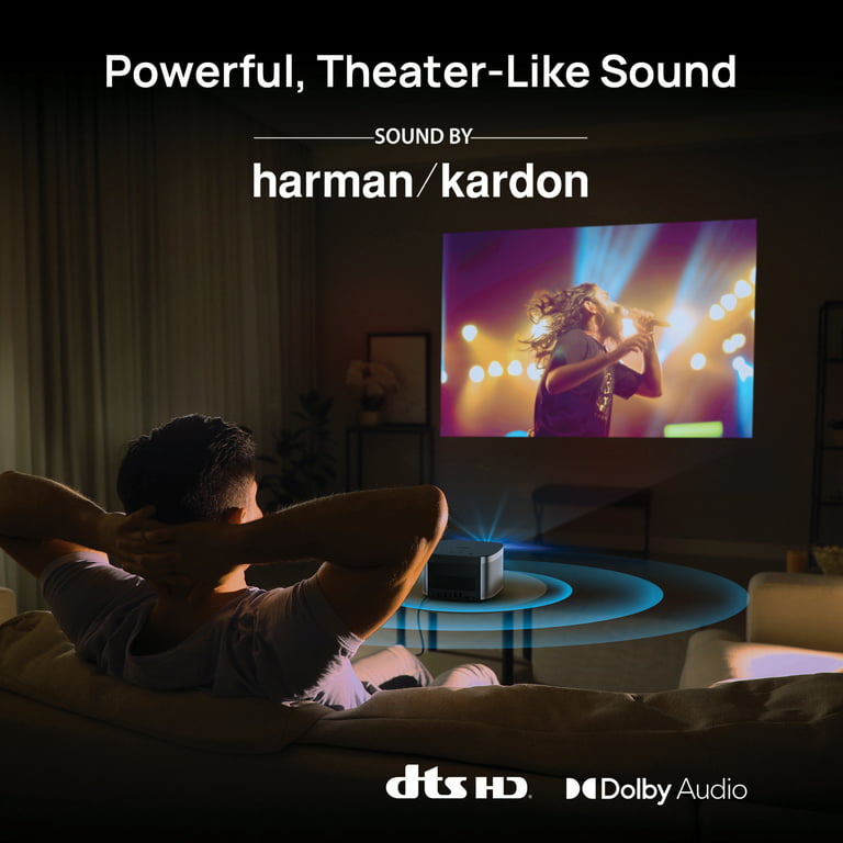 XGIMI Horizon Pro Videoprojecteur 4K, Videoprojecteur WiFi  Bluetooth,Android TV UI Projecteur, 1500 Lumens ISO, Harman/Kardon  Haut-parleurs
