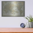 thumbnail image 4 of Luxe Metal Art 'The World Map Neutral' by Wild Apple Portfolio, Metal Wall Art, 16"x12", 4 of 9