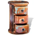 thumbnail image 4 of vidaXL Reclaimed Cabinet with 3 Drawers Solid Wood, 4 of 5
