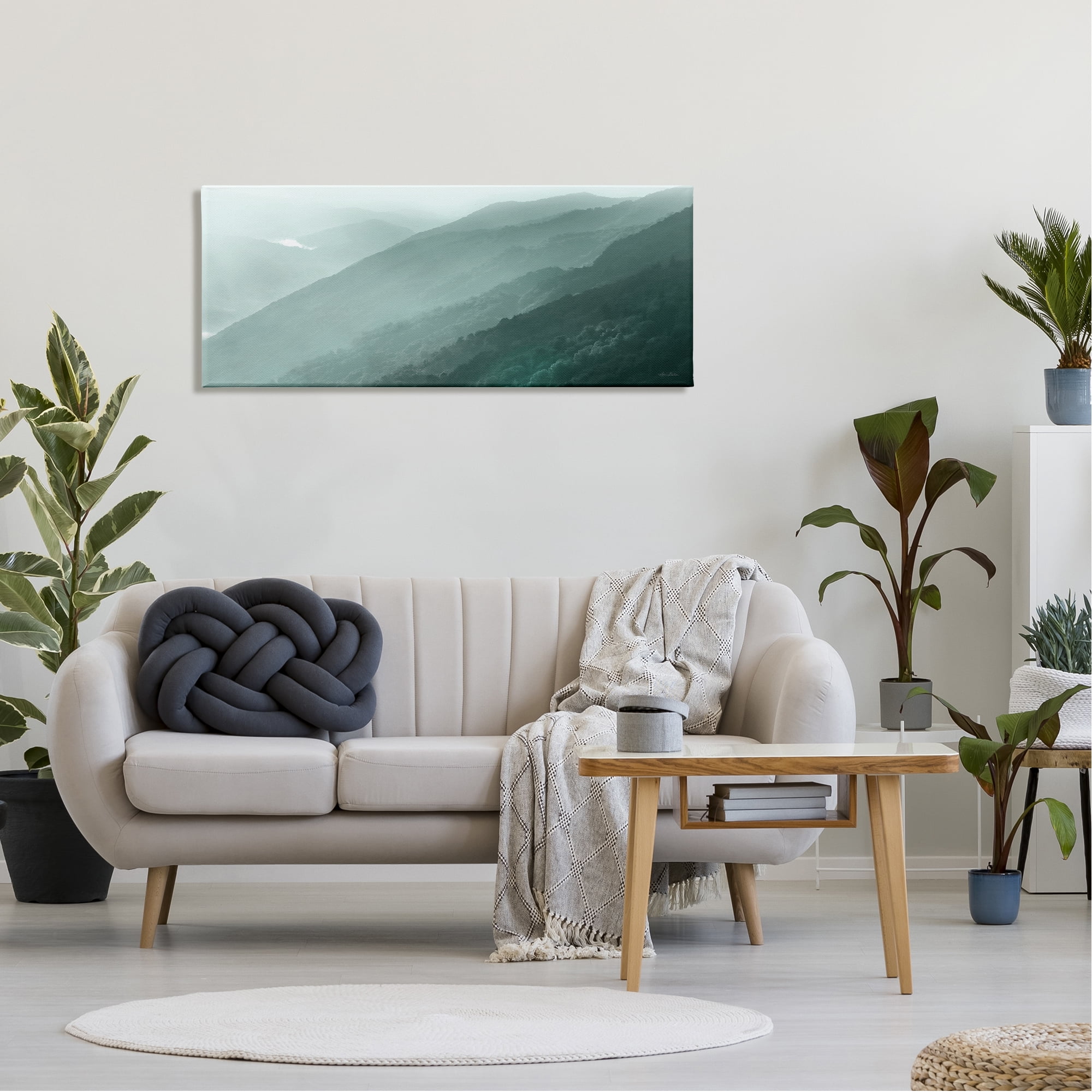 Stupell Obscure Aerial View Mountains Landscape Photography Gallery Wrapped Canvas Print Wall Art
