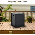 thumbnail image 5 of Lumiparty 16 in Propane Metal Tank Cover Table for Gas Fire Pits, Hides Any Standard 20 LB Propane Tanks, Hideaway Table with Side Handles, Black, 5 of 7