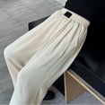 thumbnail image 6 of Otqutp Girls Casual Linen Pants High Waist Wide Leg Flowy Trousers Cute Pull On Jogger Sweatpants Trendy Beach Trousers Y2k Outfit, 6 of 8