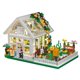 thumbnail image 1 of Miniset de construcción de casas de flores con LED, juguete de bloques de construcción para invernaderos con vista a la ciudad, regalo de Halloween y Navidad para amigos o niñas de 8 a 12 años, 1 of 9