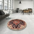 thumbnail image 3 of Ahgly Tapis d'Intérieur Rectangulaire Traditionnel Médaillon Rouge, 10 Pieds x 13 Pieds, 3 of 6
