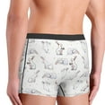 thumbnail image 3 of Goofa Rabbit Eating Printed Men's Boxer Briefs Underwear, Moisture-Wicking Underwear, Trunk,Soft and Breathable Cotton Underwear-Medium, 3 of 9