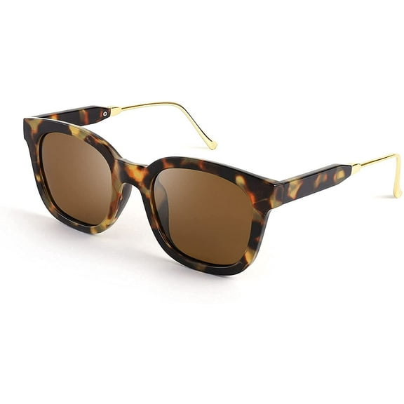 FEISEDY Square Polarized Sunglasses Women Men Retro Trendy Shades UV400 Lenses B2624