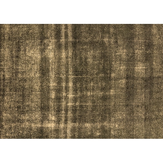 Ahgly Company Indoor Rectangle Oriental Brown Industrial Area Rugs, 7' x 9'