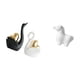 thumbnail image 5 of Elegantes Figuras De Porcelana De Cisne Y Caballo, Esculturas Decorativas De Animales, Adornos De Mesa Para Sala De Estar, Oficina, Estantería, Decoración De Entrada., 5 of 8