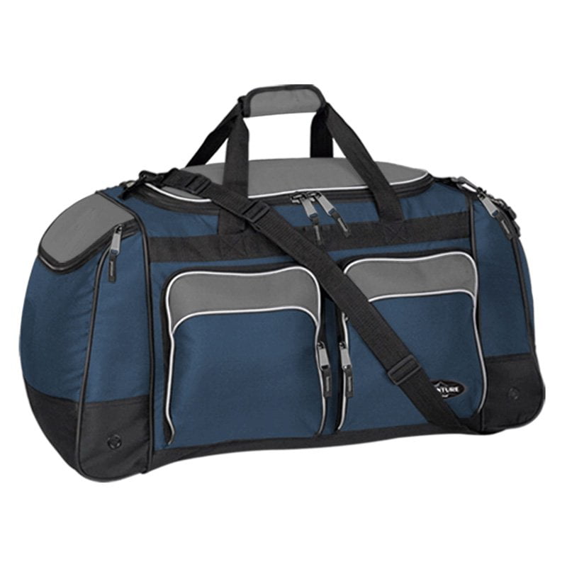 Blue Jetstream Heavy Duty Large Sports Gym Equipment Travel Wheeled Roller Duffel Bag 28 Inch