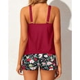 thumbnail image 2 of JASGARDE Two Piece Women's Tankini Swimsuits Blouson Swim Tank Top with Shorts Modest Bathing Suits, 2 of 5