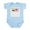 Sky Blue, variant on CafePress - Colombian American The Best K Infant Bodysuit - Baby Light Bodysuit, Size Newborn - 24 Months