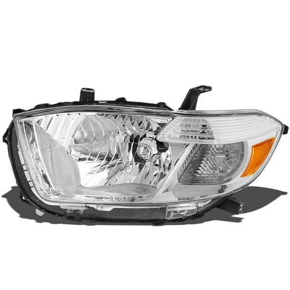 DNA Motoring Factory Style Headlight Lamp for 2008-2010 Toyota Highlander, Driver Left Side