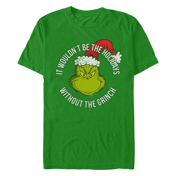 Men's Dr. Seuss No Holidays Without the Grinch  Graphic T-Shirt