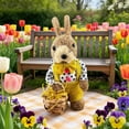 thumbnail image 6 of dajkiuy Woven Grass Bunny Ornament, Straw Rabbit Decor, Spring Lawn Ornament, Rustic Easter Decor, Garden Bunny Statue, 6 of 7