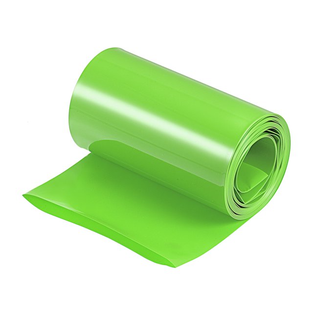 Unique Bargains 95mm Flat 10ft Light Green PVC Heat Shrink Tube Wraps Battery Wrap for Big Battery Pack