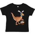 thumbnail image 3 of Inktastic Easter Velociraptor with Bunny Ears Boys or Girls Toddler T-Shirt, 3 of 5