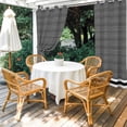 thumbnail image 2 of Farmhouse Black White Striped Outdoor Curtains for Patio Waterproof, Windproof Privacy Curtains with Weighted Bottom, Modern Stripes Outside Drapes for Picnic Garage Backyard Cabana 54"x84" 1 Panel, 2 of 8