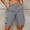 Gray women cargo shorts with pockets a1, variant on Cagogo Womens Cargo Shorts with Pockets Casual Vacation Beach Shorts Elastic Waist Loose Fit Summer Trousers for Travel Outdoor Hiking Work Clothes, Beige 2XL