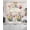 Pink, variant on Colorful Tulips Floral Swag Valances for Windows, Small Curtains Drapes, Modern Art Watercolor Pastoral Kitchen Window Curtains Over Sink Window Treatment Valance for Bedroom/Bathroom 56"x36"