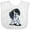 AA-White, variant on Inktastic Tri Color King Charles Spaniel Boys or Girls Baby Bib