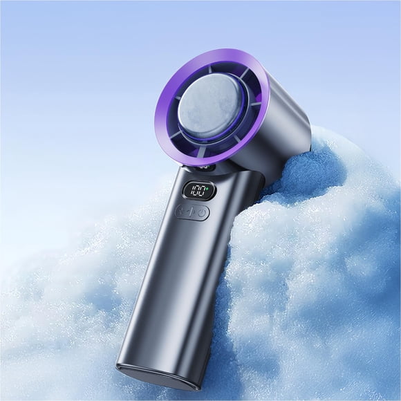 Ventilador portátil MUXNW Turbo con batería recargable USB gris