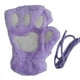 thumbnail image 5 of Guantes cálidos con forma de garra de gato y dedos expuestos de niña con dibujos de gatos en invierno, guantes de medio dedo con forma de pata de oso esponjosos y gruesos, 5 of 5