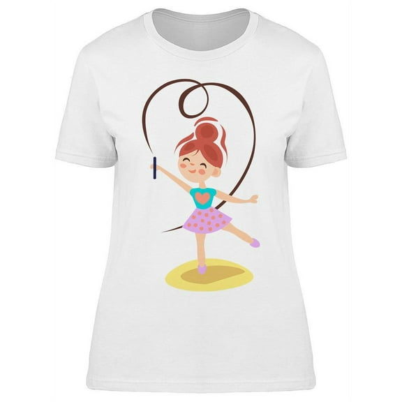 Young Girl Rhythmic Gymnast T-Shirt Women -Image by Shutterstock, Female 3X-Large