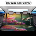 thumbnail image 5 of Flower Hummingbird Car Rear Seat Cover Accessories Universal Fit Car Seat Covers Durable, 5 of 6