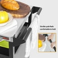 thumbnail image 5 of OuterMust Grill Outdoor BBQ Prep Cart with Wheels Moveable Outdoor Kitchen Cabinet Stainless Steel Top Storage Cabinet, 5 of 8