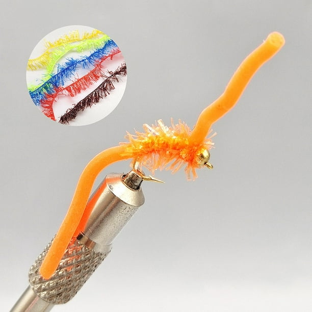 MYG 4pcs Fly Fishing Lure Worm Fly Bait Fly Fishing Trout Lure