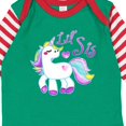 thumbnail image 4 of Inktastic Lil Sis Unicorn Little Sister Girls Long Sleeve Baby Bodysuit, 4 of 5