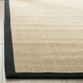 thumbnail image 5 of SAFAVIEH Natural Fiber Forrester Border Sisal Area Rug, Maize/Black, 4' x 6', 5 of 7