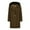 Coffee, variant on SwiftWear Men's Winter Warm Jacket, Men Casual Overcoat Solid Double-Breasted Pocket Long Loose Coat Black S