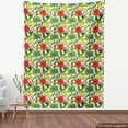 thumbnail image 4 of Ambesonne Exotic Fabric by the Yard Upholstery, Cheerful Hibiscus Butterfly, 1 Yard, Olive Green Multicolor, 4 of 5