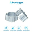 thumbnail image 4 of Uxcell Double Ear Hose Clamp, Galvanized Steel O Clip Crimp Rings for Fuel Petrol Pipe Tube Fitting Connection 7-9 mm, 4 of 7