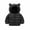 Black, variant on Toddler Unisex Solid Color Zip Hooded Padded Jacket, Warm Windproof Long Sleeve Coat for Winter Baby Boys Girls Casual Daily Thick Outerwear Beige 2-3 Years