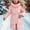 Pink, variant on NAISIBABY Girls Puffer Coat, High Neck Hooded Mid Length Waist Cinched Buttons Winter Thick Warm Padded Outerwear Pink 8T