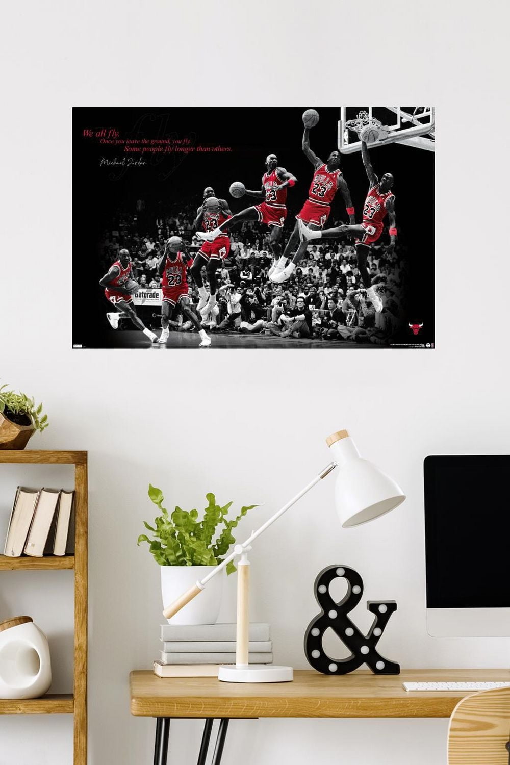 Michael Jordan - Fly Wall Poster, 22.375" x 34"