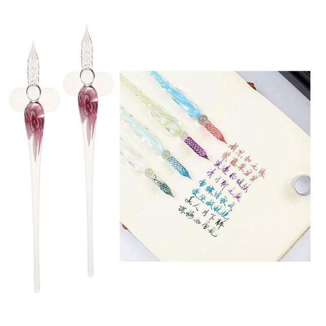2x de punta de de señal de elegante cristal para decoración de escritura BLESIY Bolígrafo Crystal Dip Sign