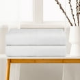 thumbnail image 3 of Unique Bargains Cotton Bath Towels 2 Pack Soft Towel Quickdry Oversized Bath Towels White 28" x 56", 3 of 8