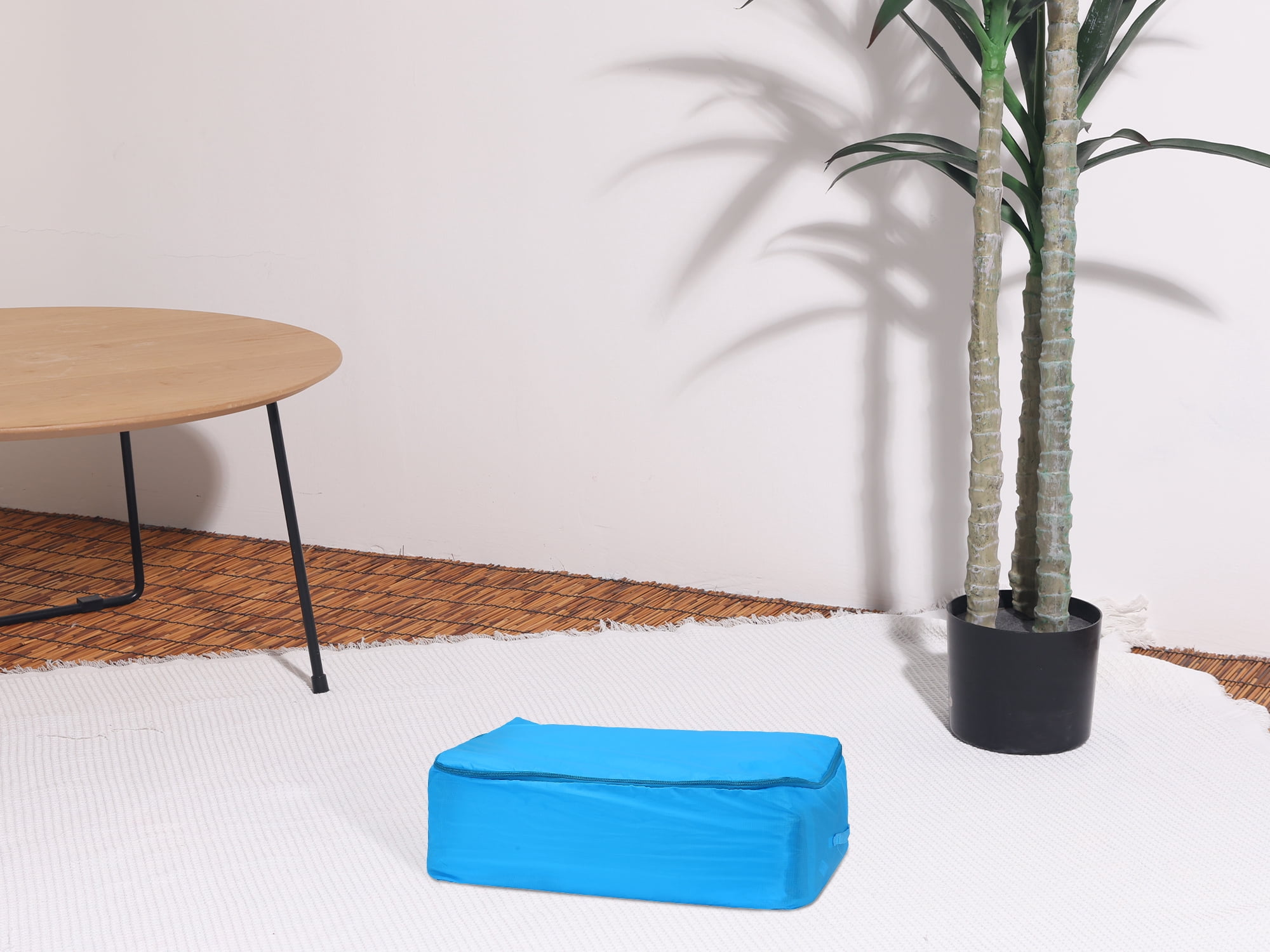 Unique Bargains 1 Pack Clothes Storage Bags Moving Bags Blue 21.5*14*8in